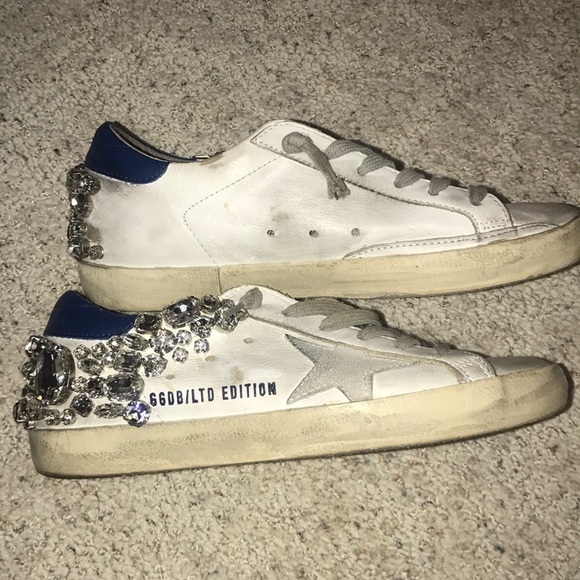 Golden Goose Shoes - Golden goose blue diamond sneakers